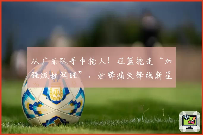 从广东队手中抢人!辽篮挖走“加强版杜润旺”,杜锋痛失锋线新星